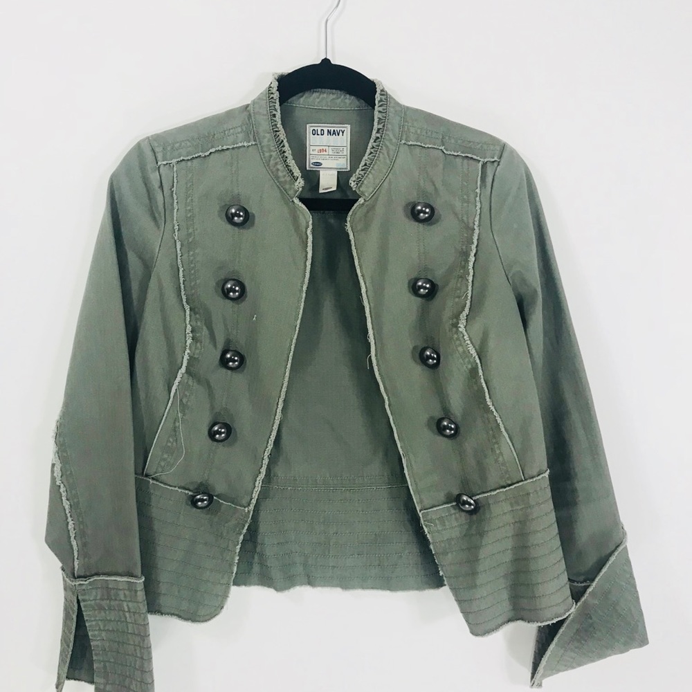Old Navy Army bike stylish womens Jacket medium